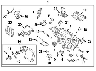 Foto de Mando de la Compuerta Mezcladora Original para Ford Fiesta Marca FORD Nmero de Parte BE8Z19E616A