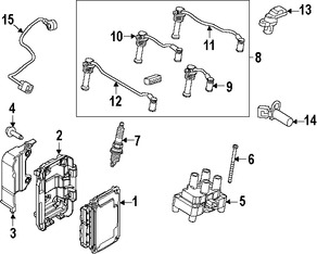 Foto de Cable de Bujia Original para Ford Fiesta Marca FORD Nmero de Parte BE8Z12286B