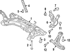 Foto de Tornillo de Brazo de Control de Suspension Original para Ford Fiesta Marca FORD Nmero de Parte W709618S442