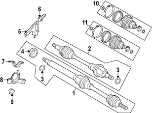 Foto de Juego Bota para Junta Homocinetica Original para Ford Fiesta Marca FORD Nmero de Parte AE8Z3A331C