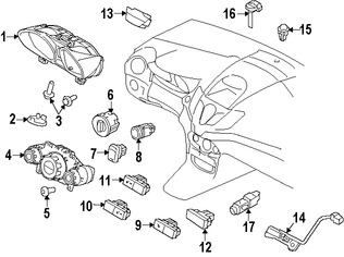 Foto de Interruptor de Calefaccin del Asiento Original para Ford Fiesta 2014 2015 2016 2017 Marca FORD Nmero de Parte D2BZ14D694C