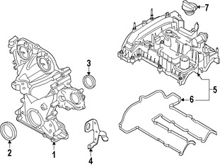 Foto de Cubierta de Correa del Tiempo Original para Ford Fiesta Ford Focus Marca FORD Nmero de Parte CM5Z6019F