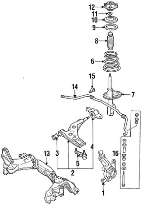 Foto de Aislante de Muelle Original para Ford Escort Mercury Tracer Marca FORD Nmero de Parte FOCZ5415A