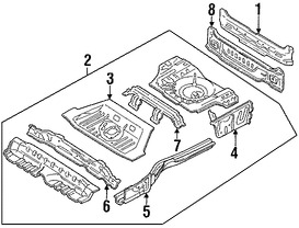 Foto de Panel posterior Original para Mercury Tracer Ford Escort Marca FORD Nmero de Parte F7CZ7410780AA