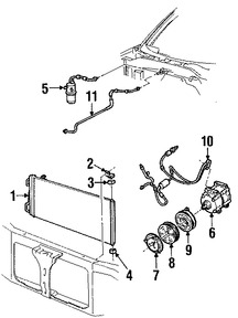 Foto de Manguera Refrigerante Aire Acondicionado Original para Ford F-150 Lincoln Mark LT Marca FORD Nmero de Parte 7L3Z19835A