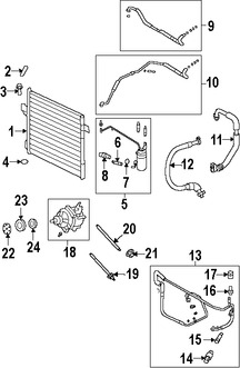 Foto de Manguera de succin Refrigerante Aire Acondicionad Original para Ford Explorer Ford Explorer Sport Trac Mercury Mountaineer Marca FORD Nmero de Parte 9L2Z19D742C