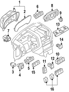 Foto de Interruptor Dimmer del tablero de instrumentos Original para Mercury Ford Lincoln Marca FORD Nmero de Parte 7L1Z11691BA