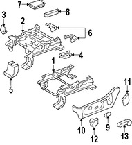 Foto de Cubierta de Riel de Asiento Original para Mercury Mountaineer Ford Explorer Sport Trac Marca FORD Nmero de Parte 6L2Z7861749BAC