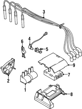 Foto de Juego de cables de buja Original para Daewoo Lanos 1999 2000 2001 2002 Marca GM Nmero de Parte 96497773