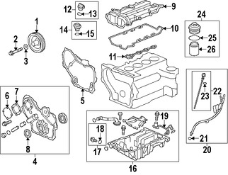 Foto de Polea del cigueal Original para Saab 9-5 2011 Marca GM Nmero de Parte 12583151