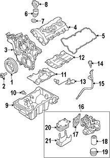 Foto de Cobertor de la Caja de Filtro de Aceite Original para Saab 9-3 2006 2007 2008 2009 Saab 9-5 2010 2011 Marca GM Nmero de Parte 12583470