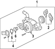 Foto de Termostato del refrigerante del motor Original para Saab 9-7x 2005 2006 2007 Marca GM Nmero de Parte 12600171