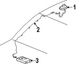 Foto de Mstil de Antena de Radio Original para Saab 9-7x 2006 Marca GM Nmero de Parte 15821861