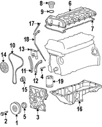 Foto de Empacadura de Cubierta de Vlvula Original para Saab 9-7x 2005 Marca GM Nmero de Parte 89017729