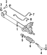 Foto de Terminal de la direccin Original para Saab 9-7x 2005 2006 2007 2008 2009 Marca GM Nmero de Parte 26100288