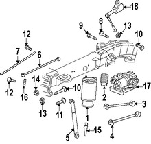 Foto de Resorte Aire Suspension Original para Saab 9-7x 2005 2006 2007 2008 2009 Marca GM Nmero de Parte 25815604