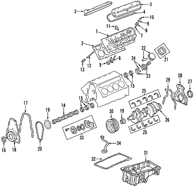 Foto de Motor Completo Original para Saab 9-7x 2008 2009 Marca GM Remanufacturado Nmero de Parte 19209698