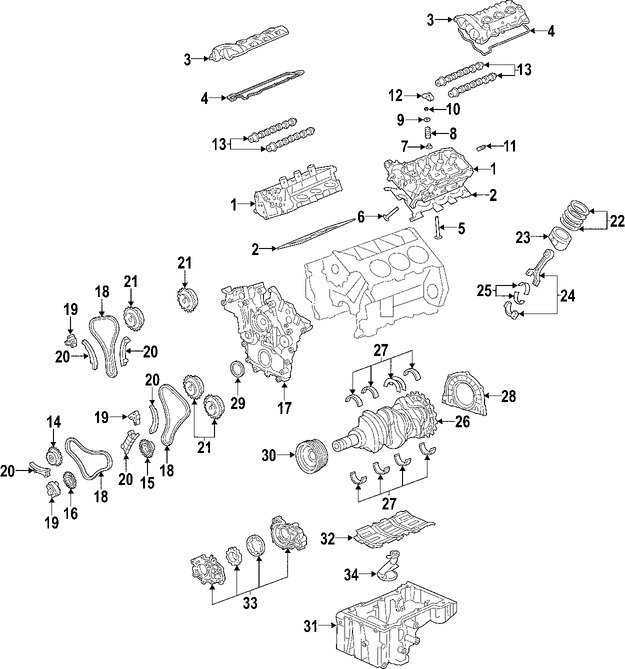 Foto de Tensor de la Cadena del Tiempo Original para Saab 9-3 2006 2007 2008 2009 Marca GM Nmero de Parte 12609262