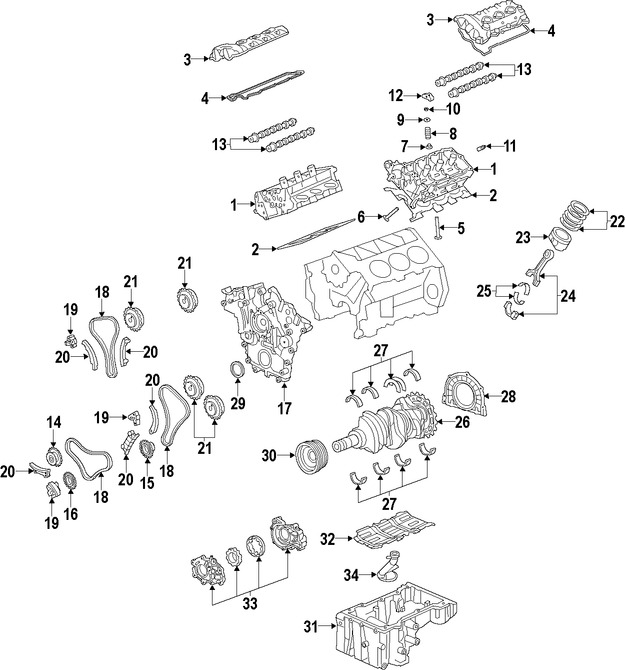 Foto de Tensor de la Cadena del Tiempo Original para Saab 9-5 2010 2011 Marca GM Nmero de Parte 12609263