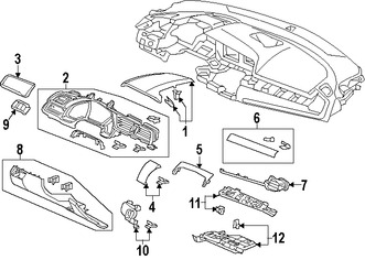 Foto de Cobertura Panel de Instrumentos Original para Honda Civic 2016 2017 Marca HONDA Nmero de Parte 77206TBGA00ZA