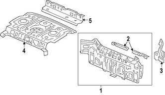 Foto de Panel posterior Original para Honda Civic 2016 2017 Marca HONDA Nmero de Parte 66100TBA305ZZ