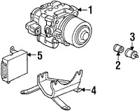 Foto de Mdulo de control de ABS Original para Honda Accord 1998 1999 2000 Acura CL 2003 Marca HONDA Nmero de Parte 39790S87A21