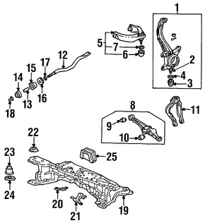 Foto de Rtula de direccin Original para Honda Accord Acura TL Acura CL Marca HONDA Nmero de Parte 51210S4KA00