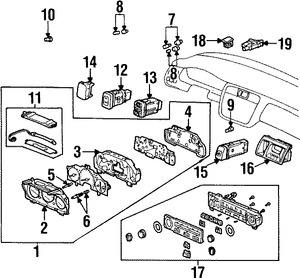 Foto de Bombilla de Panel de Instrumentos Original para Honda Accord 1998 1999 2000 2001 2002 Marca HONDA Nmero de Parte 78180S84A03