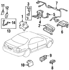 Foto de Mdulo de control del Air Bag Original para Honda Accord 2000 Marca HONDA Nmero de Parte 77960S82315