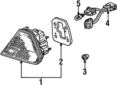 Foto de Zcalo de Luz Trasera Original para Honda Accord 1998 1999 2000 2001 2002 Marca HONDA Nmero de Parte 33502S82A01