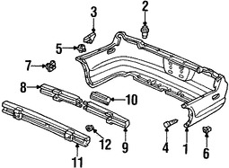 Foto de Barra de impacto de parachoque Original para Honda Accord 1998 1999 2000 2001 2002 Marca HONDA Nmero de Parte 71530S82A00ZZ