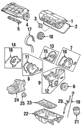 Foto de Empaquetaduras Cubierta de Correa del Tiempo Original para Acura CL Acura TL Acura MDX Honda Odyssey Honda Accord Honda Pilot Marca HONDA Nmero de Parte 11832P8AA00