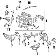 Foto de Ducto de Aire del Panel de Instrumentos Original para Honda Odyssey 2005 2006 2007 2008 2009 2010 Marca HONDA Nmero de Parte 79022SHJA01