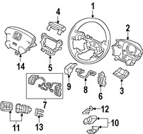 Foto de Timon / Volante / Manubrio Original para Honda Odyssey 2005 2006 2007 2008 2009 2010 Marca HONDA Nmero de Parte 78501SHJA81ZA