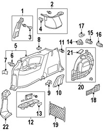 Foto de Panel / guardafango posterior lateral Original para Honda Odyssey 2008 2009 2010 Marca HONDA Nmero de Parte 84620SHJA31ZA