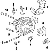 Foto de Tornillo del Alternador Original para Honda Civic Marca HONDA Nmero de Parte 957010808508