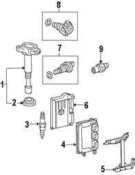 Foto de Sensor de posicin del cigueal Original para Honda Acura Marca HONDA Nmero de Parte 37500R40A01