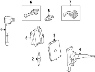 Foto de Sensor de posicin del cigueal Original para Honda Accord Honda Civic Honda  Honda CR-V Acura TLX Acura ILX Marca HONDA Nmero de Parte 37500R60U01