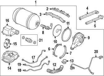 Foto de Lnea de Combustible Original para Honda Civic 2015 Marca HONDA Nmero de Parte 17770TR5A00