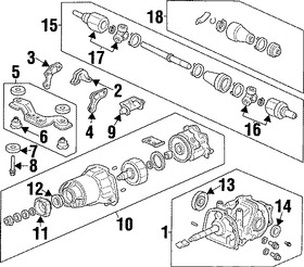 Foto de Sello de Eje de Salida Caja de Transferencia Original para Honda CR-V Marca HONDA Nmero de Parte 91201P6R003