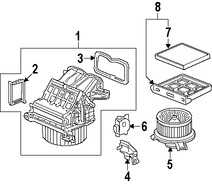 Foto de Conuunto de Motor de Ventilador Original para Honda CR-V Acura RDX Marca HONDA Nmero de Parte 79310STKA41