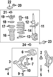 Foto de Rtula de direccin Original para Honda CR-V 2007 2008 2009 Marca HONDA Nmero de Parte 51211SWAA00