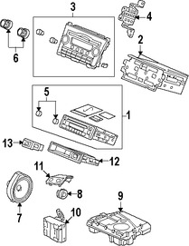 Foto de Unidad de Control de Radio Original para Honda CR-V 2007 2008 2009 Marca HONDA Nmero de Parte 39107SWAA01