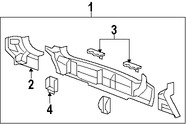 Foto de Panel posterior Original para Honda CR-V 2007 2008 2009 2010 2011 Marca HONDA Nmero de Parte 66100SWAA00ZZ