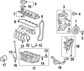 Foto de Empacadura de Cubierta de Vlvula Original para Honda Insight Honda Civic Acura ILX Marca HONDA Nmero de Parte 12341RBJ003