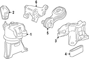 Foto de Montura de Transmisin Automtica Original para Honda Civic 2012 2013 2014 2015 Acura ILX 2013 2014 Marca HONDA Nmero de Parte 50850TR2A91