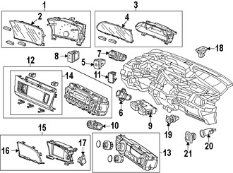 Foto de Panel de Instrumentos Original para Honda Civic 2013 2014 2015 Marca HONDA Nmero de Parte 78100TR0A13