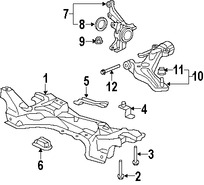 Foto de Tornillo y Arandela de Rtula de Suspensin Original para Honda Fit 2007 2008 Honda Civic 2017 Acura ILX 2013 2014 2015 Marca HONDA Nmero de Parte 90363S47000