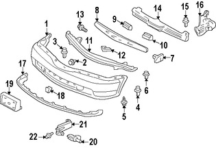 Foto de Soporte de Sensor de Temperatura de Aire Ambiental Original para Honda Accord Acura TL Acura CL Marca HONDA Nmero de Parte 80521SS0940