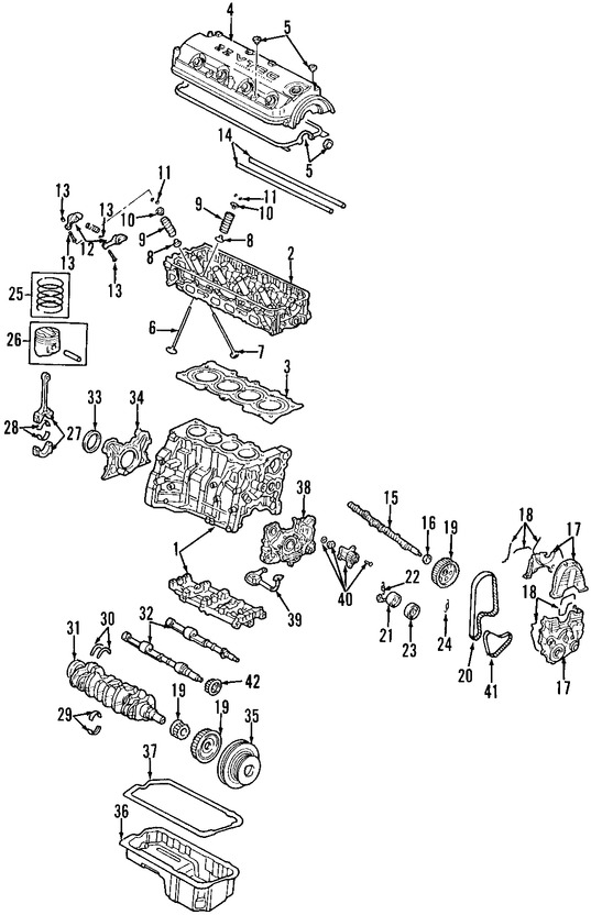 Foto de Sello del cigueal del motor Original para Acura CL 1998 1999 Marca HONDA Nmero de Parte 91214P7A004